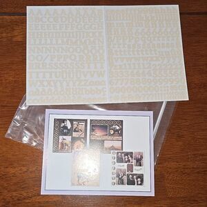 Stickers Creative Memories ABC/123 Mini Classy Flesh Color Sticker arr craft fun